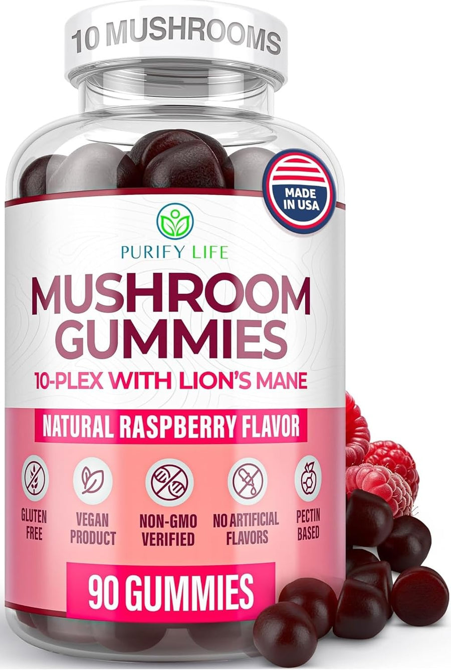 Purify Life Mushroom Complex Gummies, 90 Count