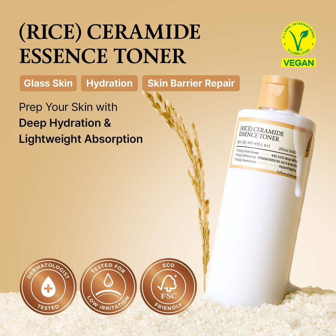 FULLY Rice Ceramide Essence Toner, 8.45 fl oz