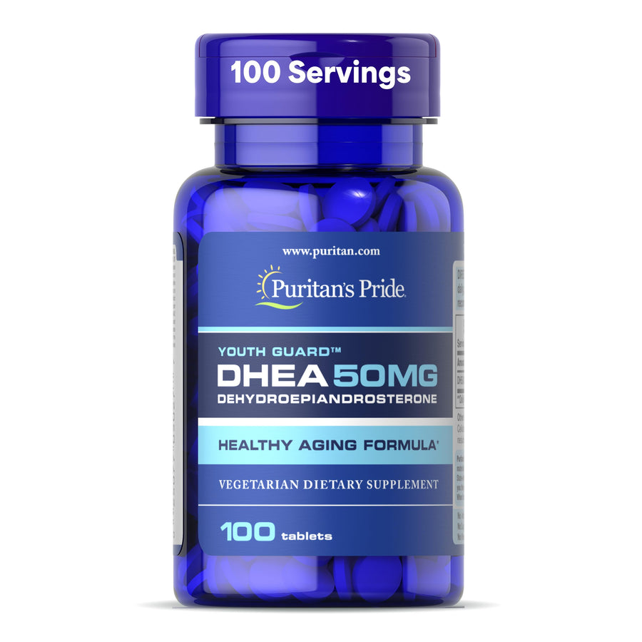 Puritan's Pride Youth Guard DHEA, 50 mg, 100 Count