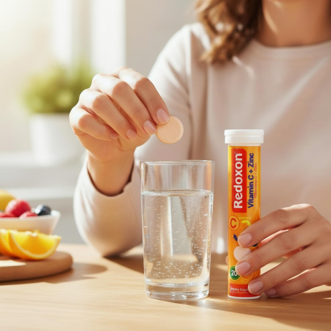 Redoxon Vitamin C Tablets, Orange, 20 Count
