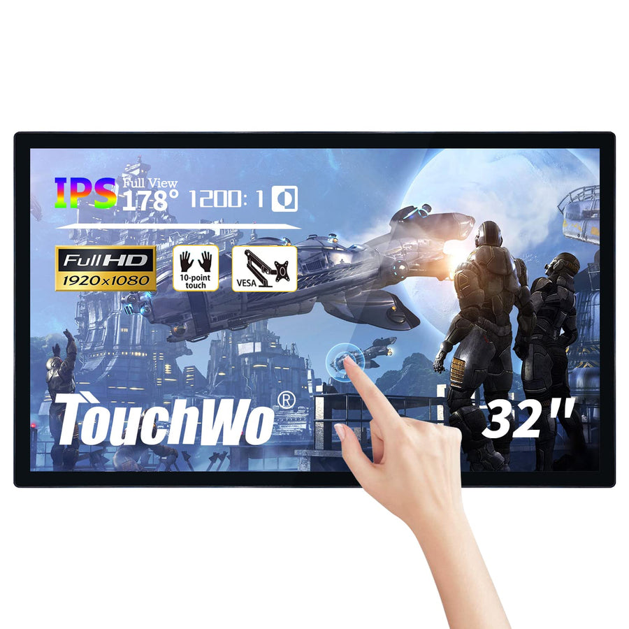 TouchWo 32 inch Capacitive Multi-Touch Industrial Monitor, 32 in