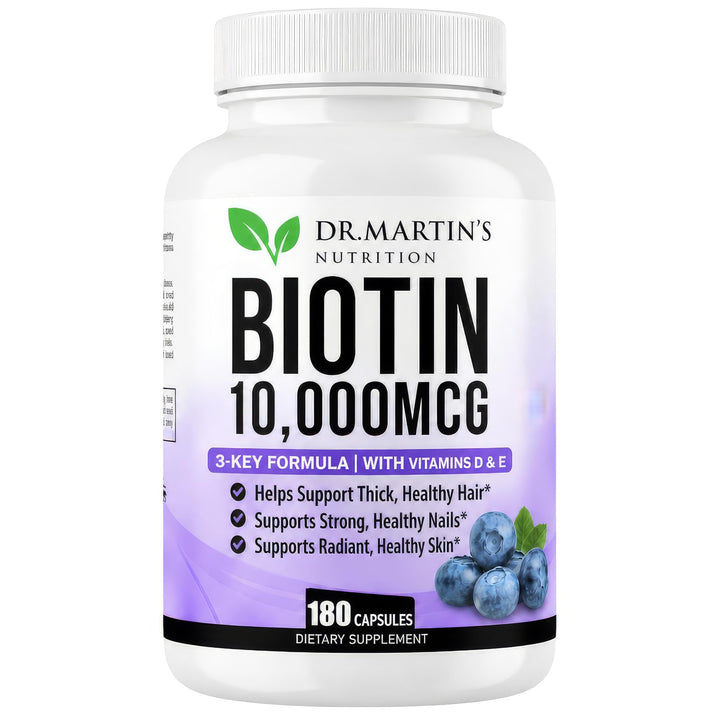 DR. MARTIN'S NUTRITION Biotin, 10000 mcg, 180 Count