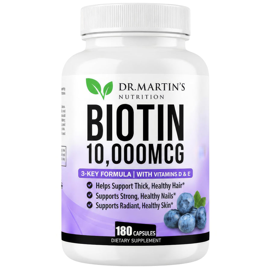 DR. MARTIN'S NUTRITION Biotin, 10000 mcg, 180 Count