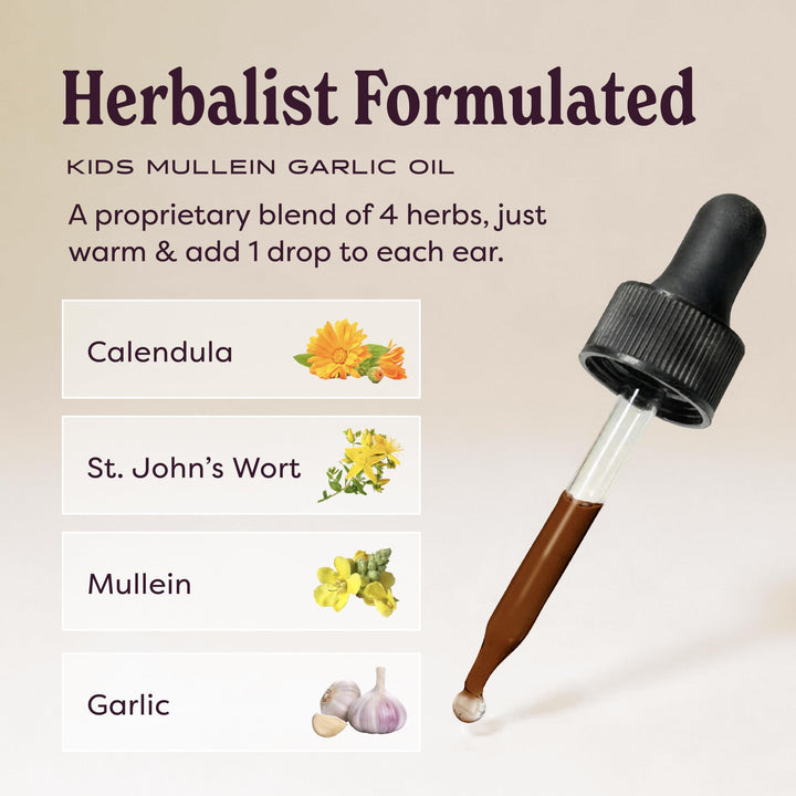 Herb Pharm Kids Mullein Garlic Ear Oil, 1 fl oz