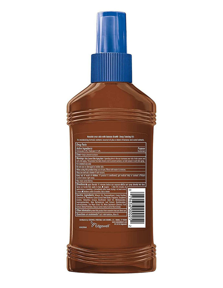 Banana Boat Dark Tanning Oil Spray, SPF 4, 8 fl oz
