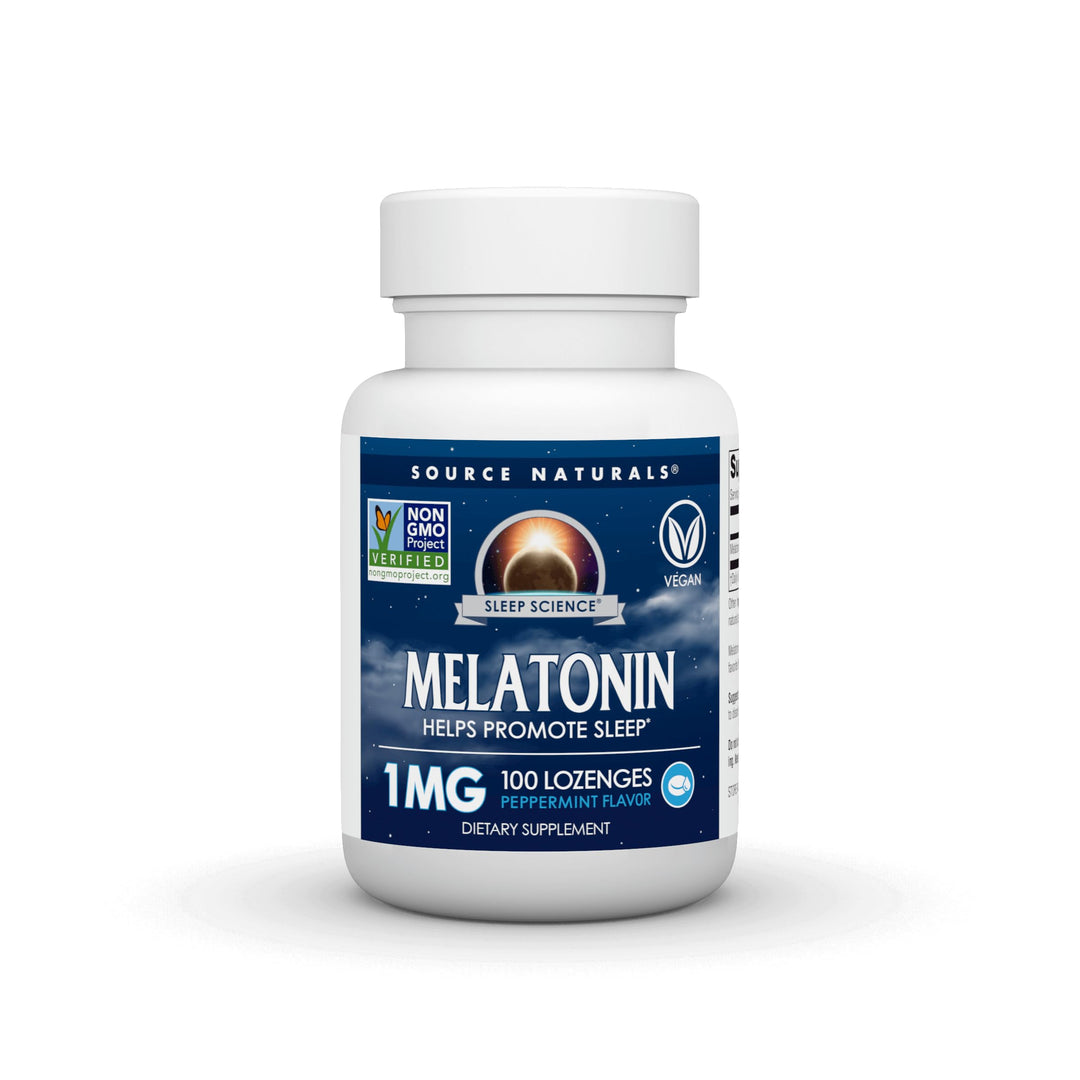 Source Naturals Melatonin, Peppermint, 1 mg, 100 Count