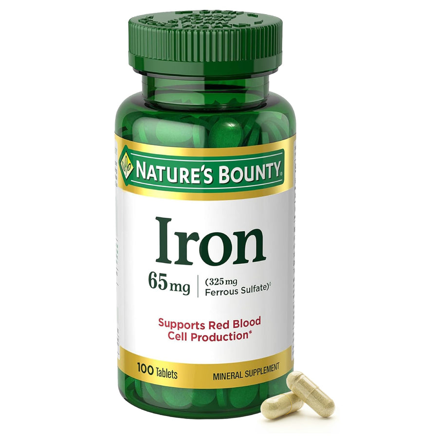 Nature's Bounty Iron 65 mg, 100 Count