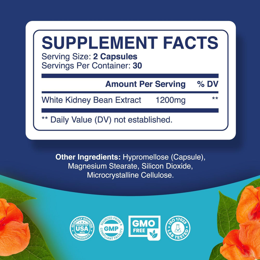 Phytoral White Kidney Bean Carb Blocker, 1200 mg, 120 Count
