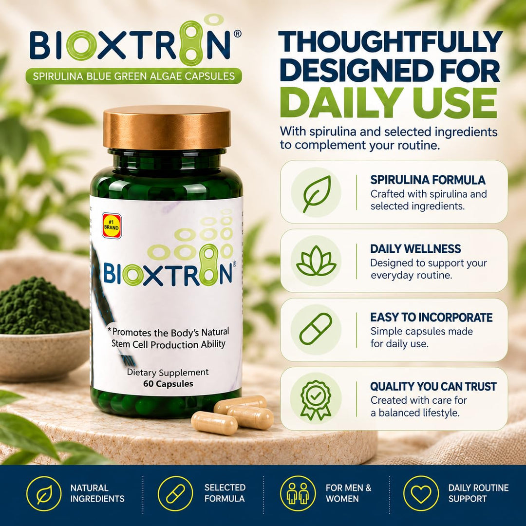 Bioxtron Natural Stem Cell Supplement Capsules, 60 Count