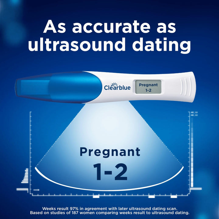 Clearblue Pregnancy Test Combo Pack, 1 Digital and 1 Visual, 2 Count