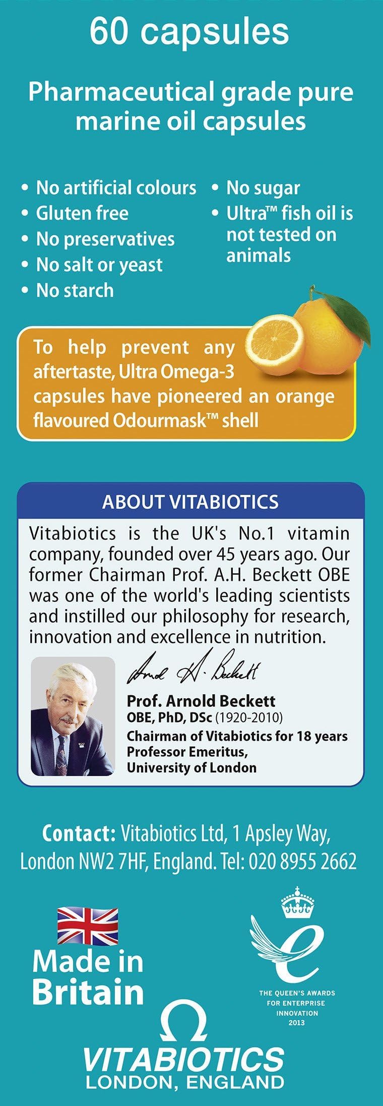 Vitabiotics Ultra Omega 3, 60 Count