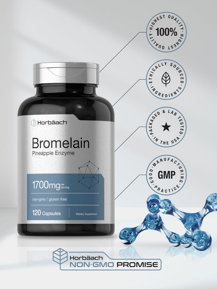 Horbäach Bromelain, 1700 mg, 120 Count