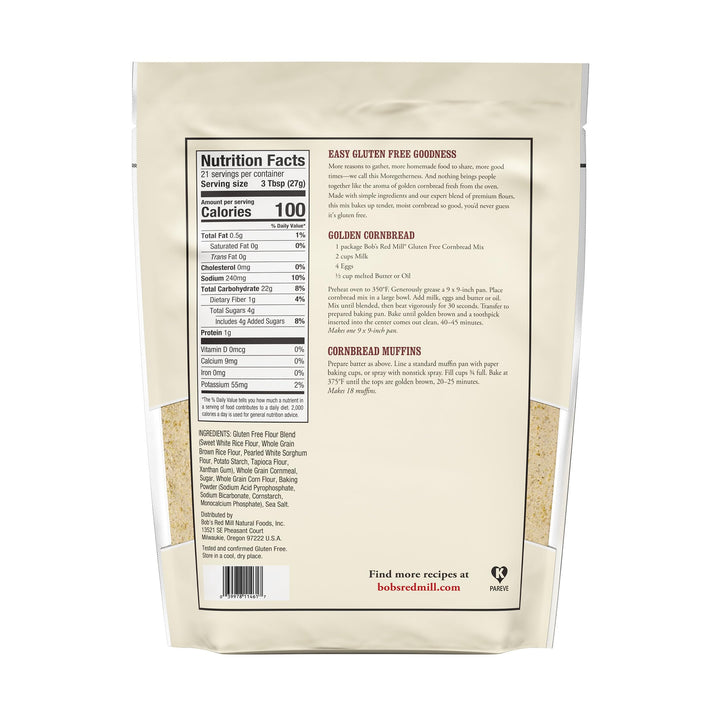 Bob's Red Mill Cornbread and Muffin Mix, Gluten Free, 20 oz