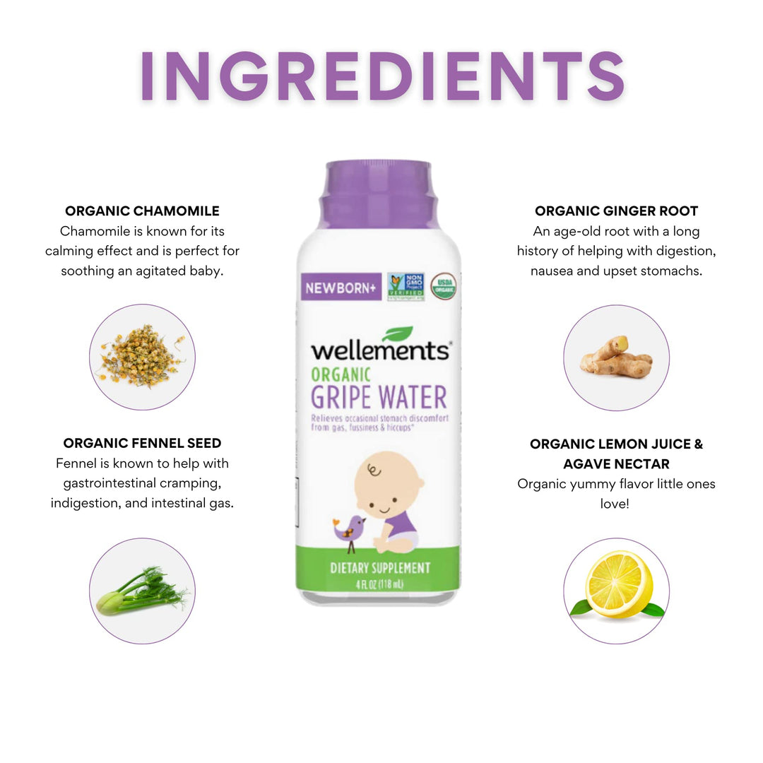 Wellements Gripe Water, 4 fl oz