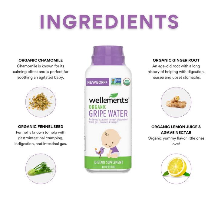 Wellements Gripe Water, 4 fl oz