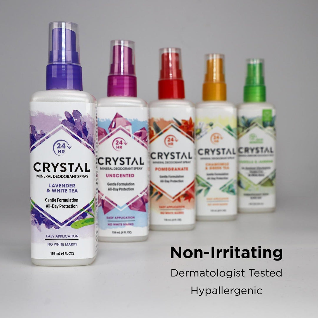 Crystal Body Deodorant Spray, Pomegranate, 4 oz