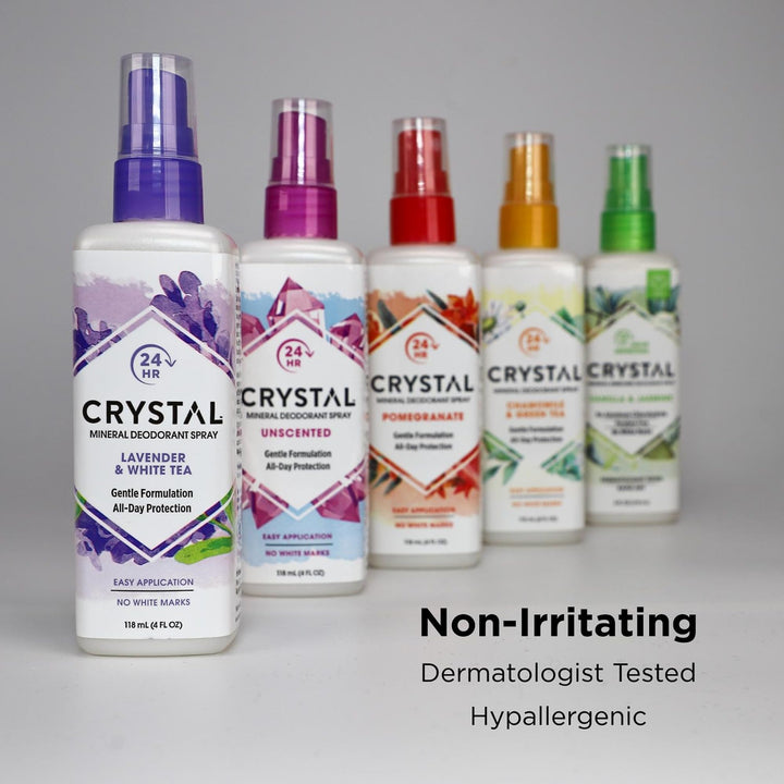 Crystal Body Deodorant Spray, Pomegranate, 4 oz