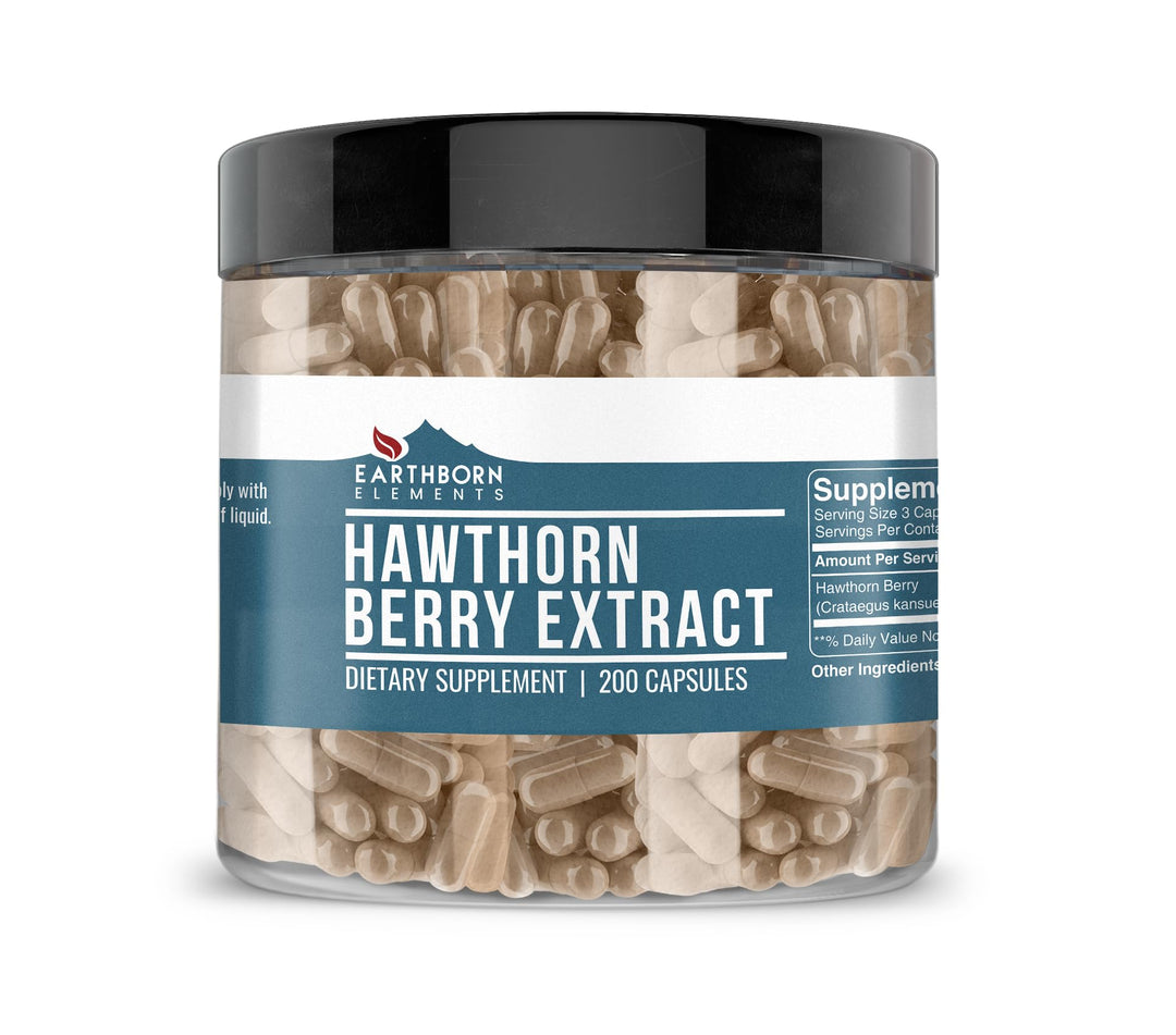 Earthborn Elements Hawthorn Berry Extract, 1275 mg, 200 Count