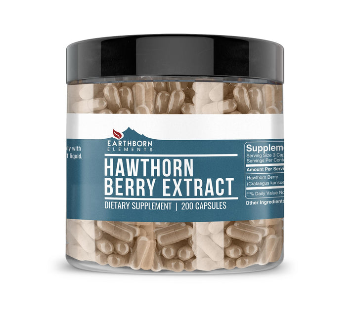 Earthborn Elements Hawthorn Berry Extract, 1275 mg, 200 Count