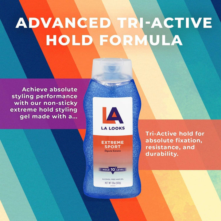 L.A. Looks Styling Hair Gel, Extreme Sport, 20 oz