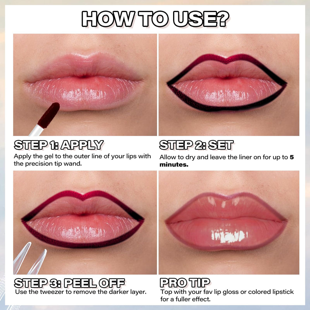 Cilrofelr Peel Off Lip Liner Stain, Mauve