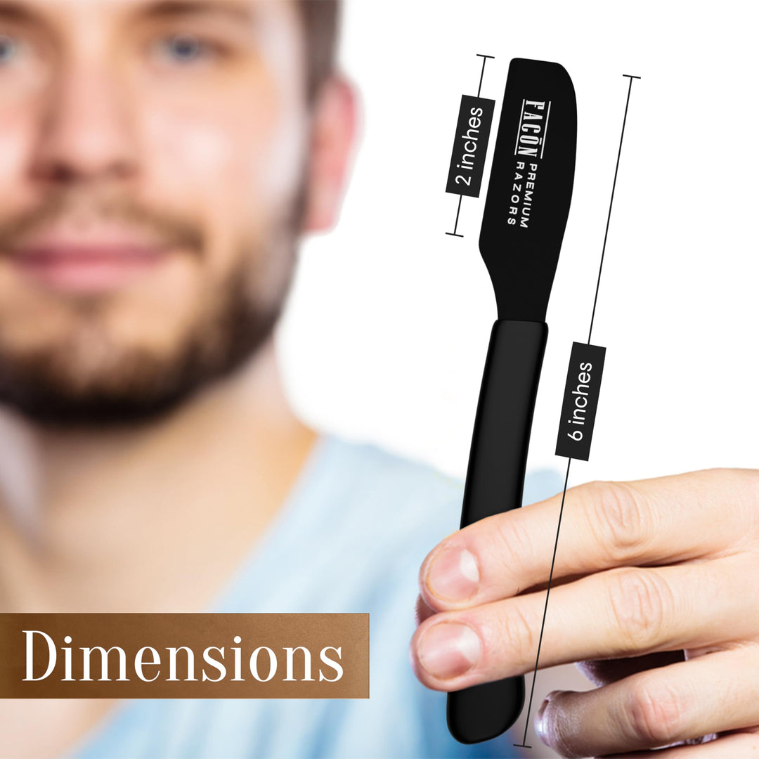 FACON Straight Edge Barber Razor, 10 Count