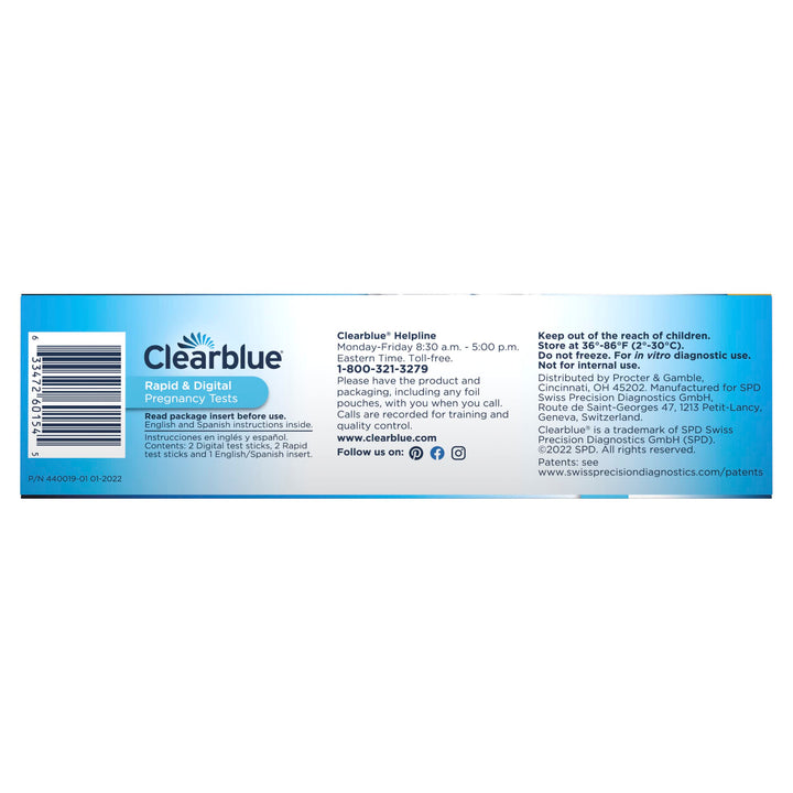 Clearblue Pregnancy Test Combo Pack, 4 Count, Pack of 2