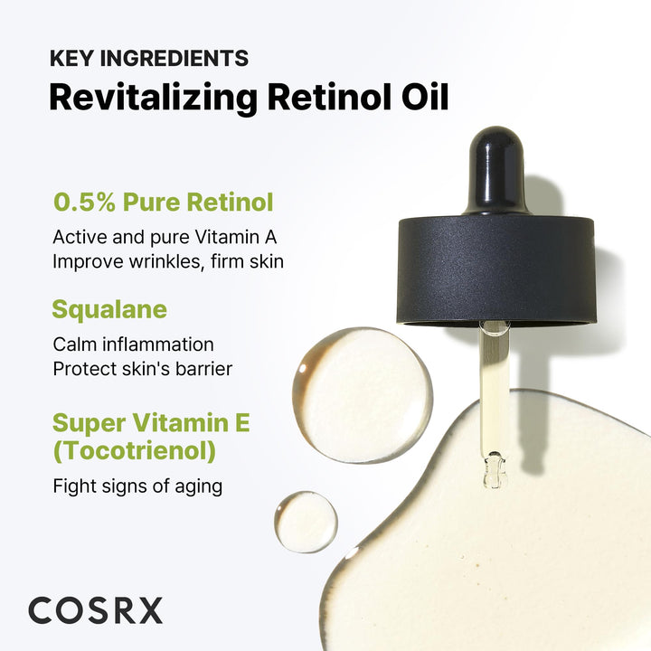 COSRX Retinol 0.5 Oil, 0.67 fl oz