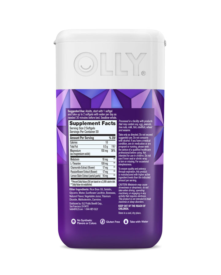 OLLY Ultra Strength Sleep Softgels, 10 mg, 60 Count