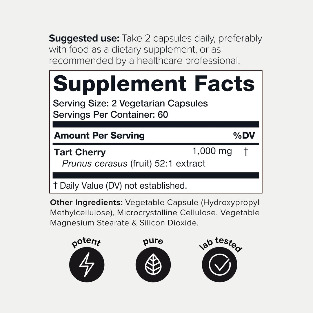 Toniiq Tart Cherry 52:1 Extract Capsules