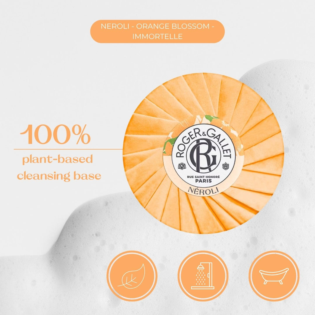 ROGER & GALLET Neroli Wellbeing Soap, 100 g