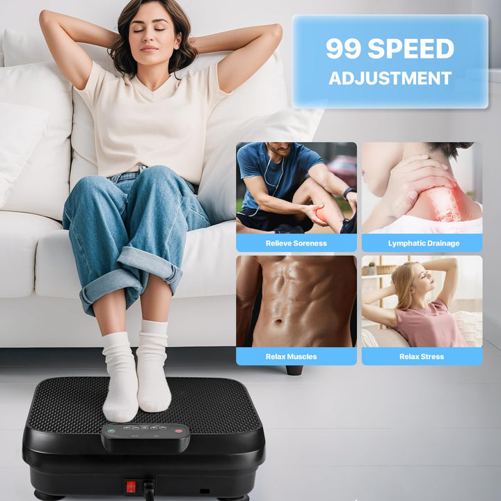 Elefor Vibration Plate Exercise Machine, Mini