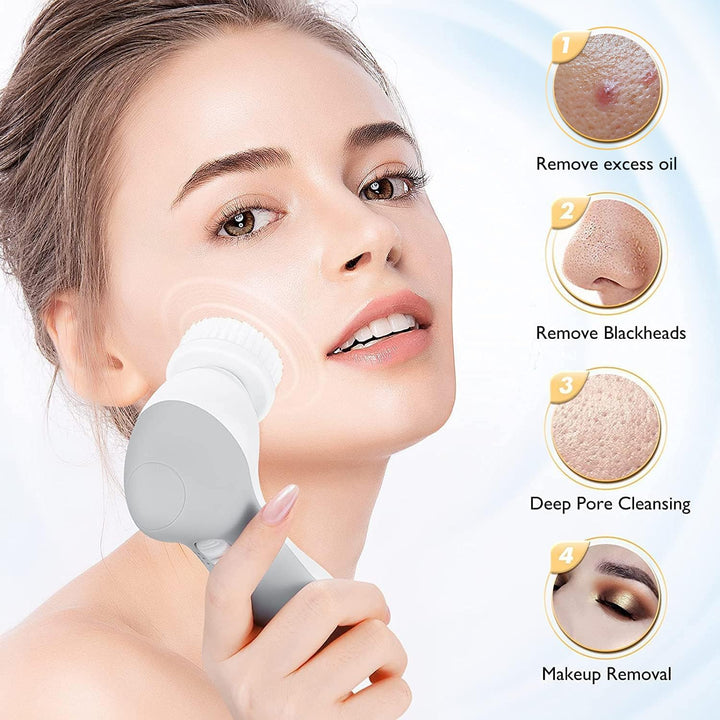 COSLUS Facial Cleansing Brush, Electric Exfoliating Device