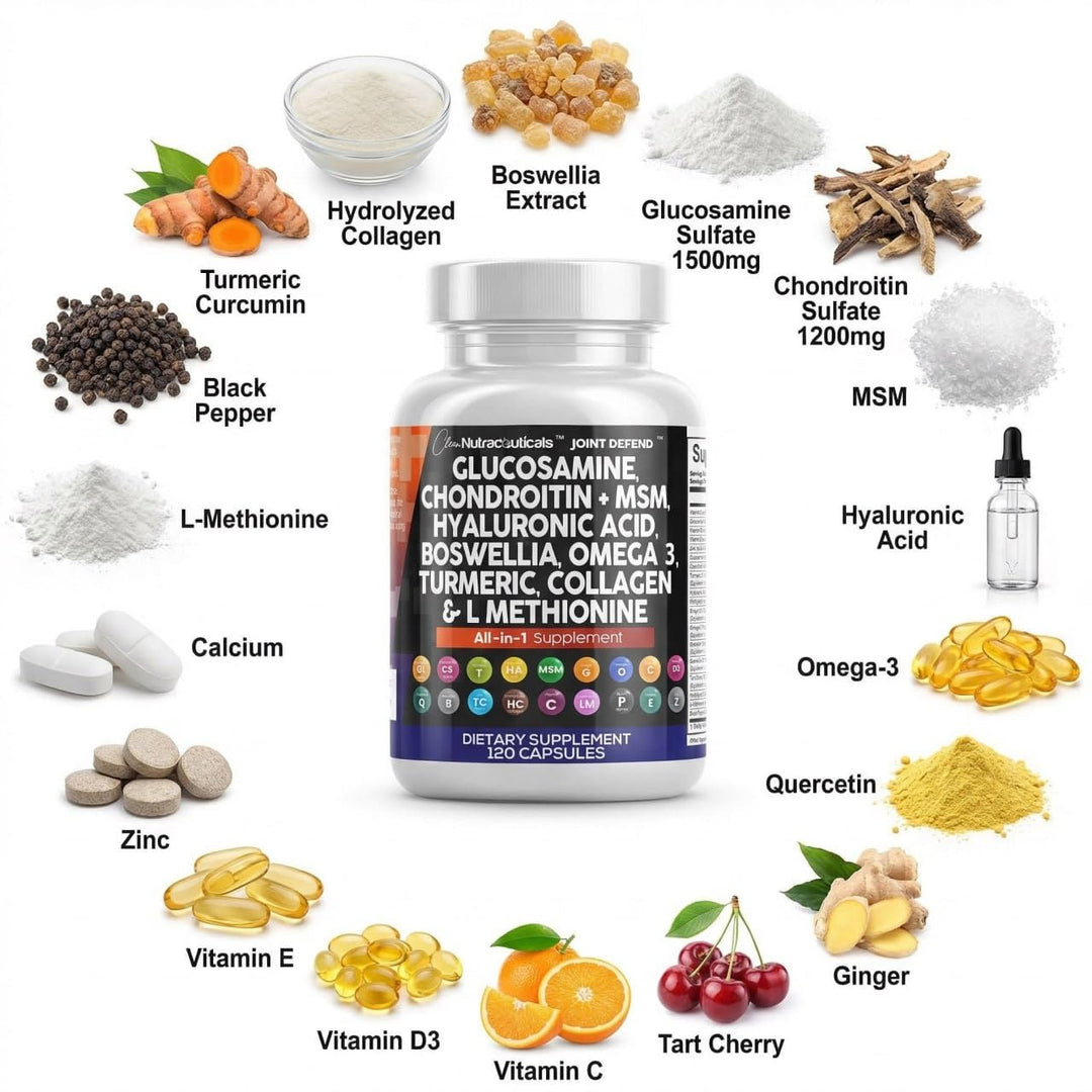 Clean Nutraceuticals Joint Support Supplement Capsules, 120 Count