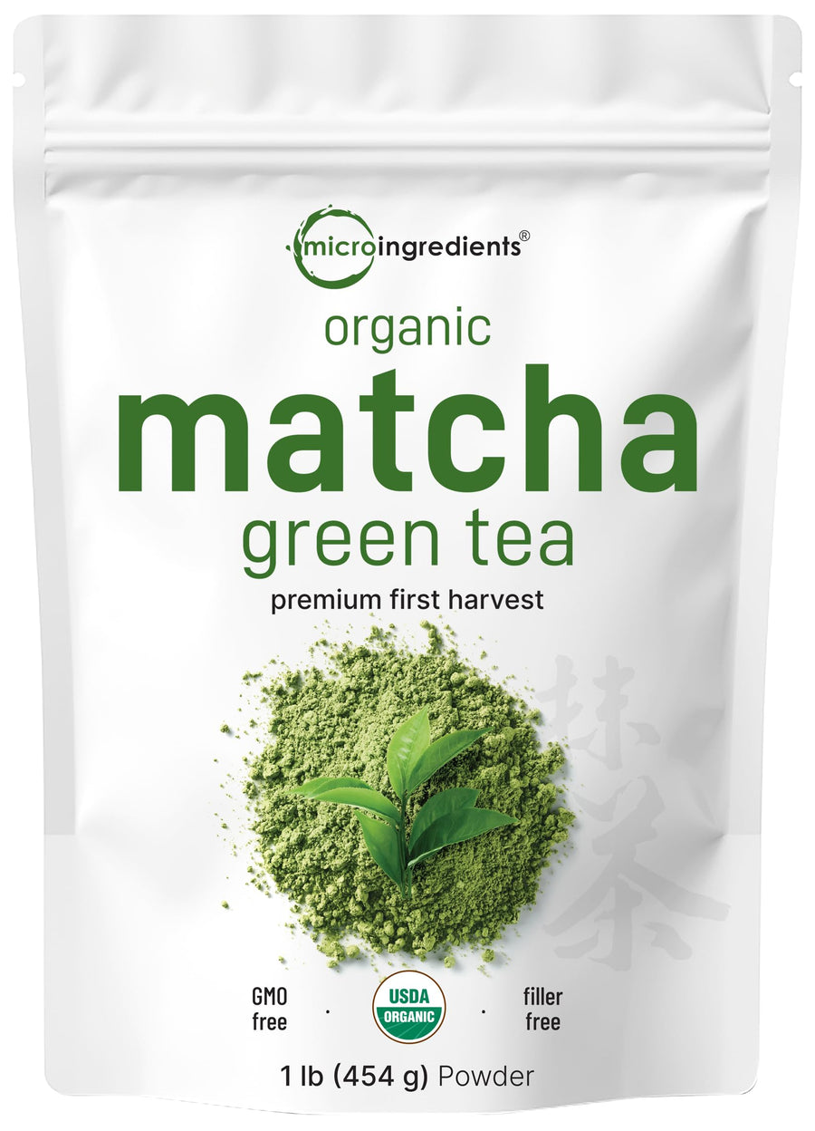 Micro Ingredients Organic Matcha Green Tea Powder, 1 lb