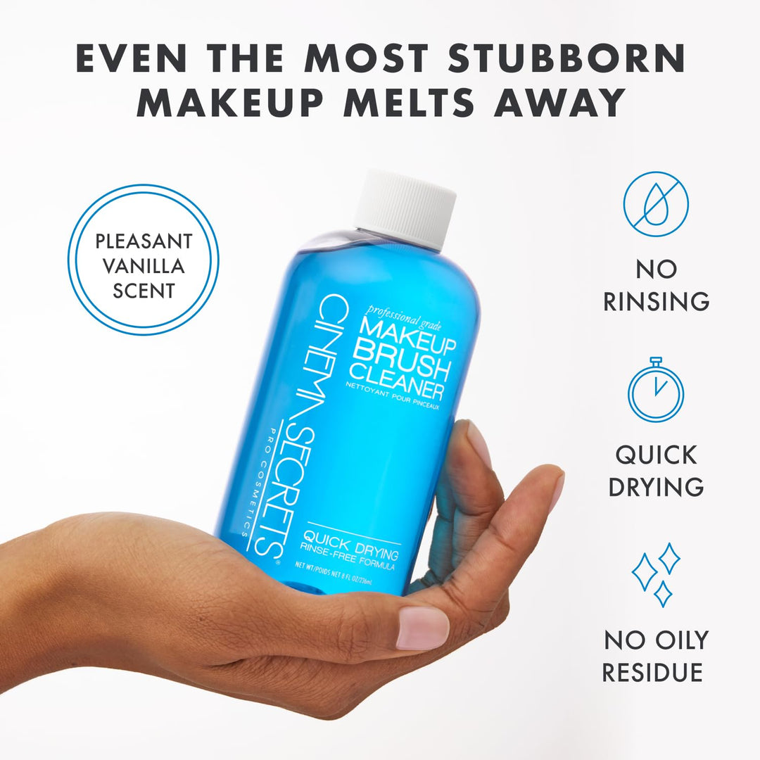 CINEMA SECRETS Makeup Brush Cleaner Spray, Blue Vanilla, 6 fl oz