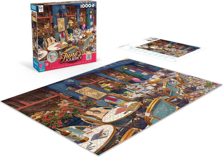 Ceaco June's Journey Wine & Cheese Shop Jigsaw Puzzle, 1000 Count