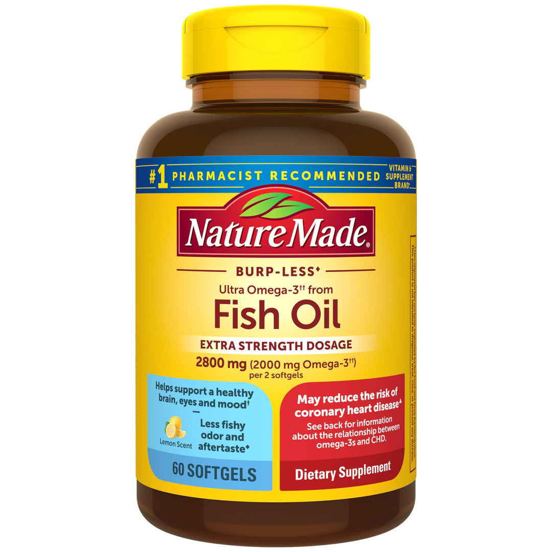 Nature Made Extra Strength Omega 3 Fish Oil, 2800 mg, 60 Count