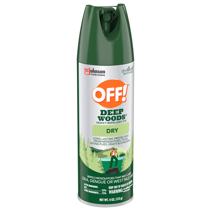 OFF! Deep Woods Dry Insect Repellent Spray, Pack of 2