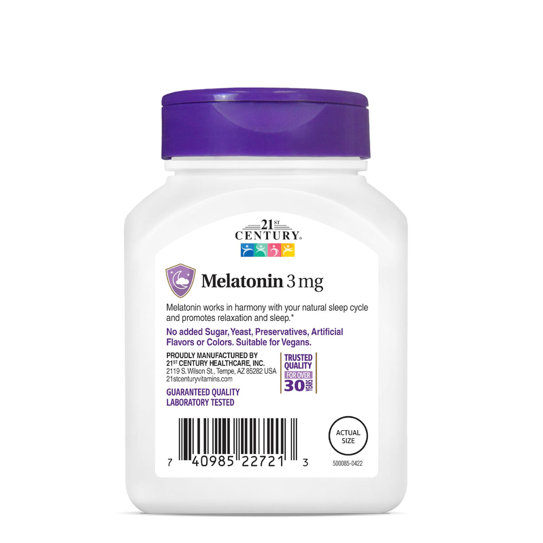21st Century Melatonin, 3 mg, 200 Count