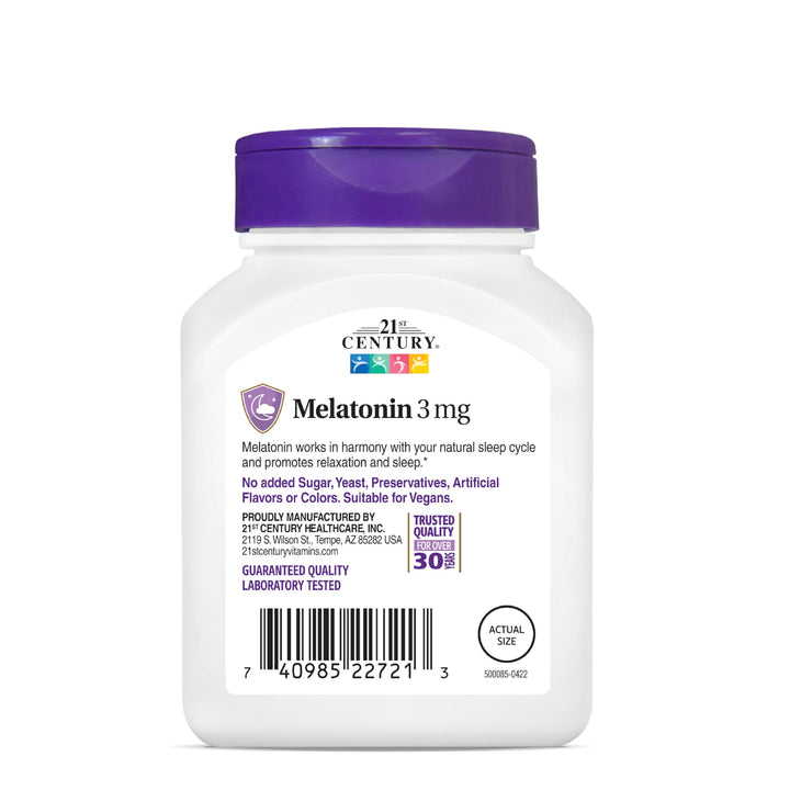 21st Century Melatonin, 3 mg, 200 Count