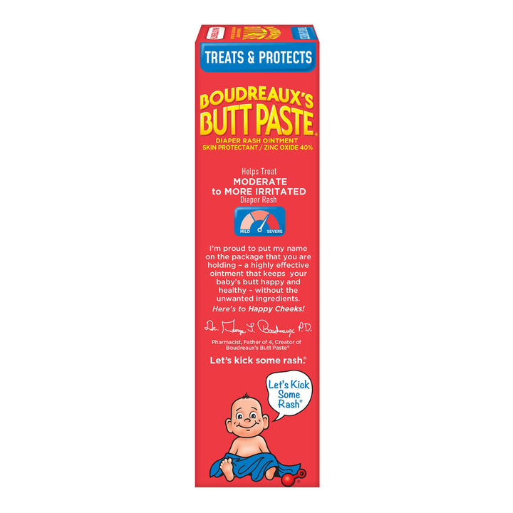 Boudreaux's Butt Paste Maximum Strength Diaper Rash Cream, 4 oz
