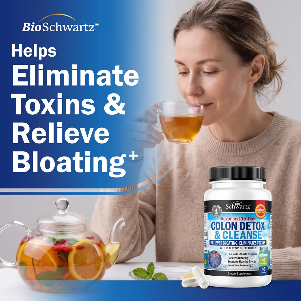 BioSchwartz Colon Detox & Cleanser, Extra Strength, 45 Count