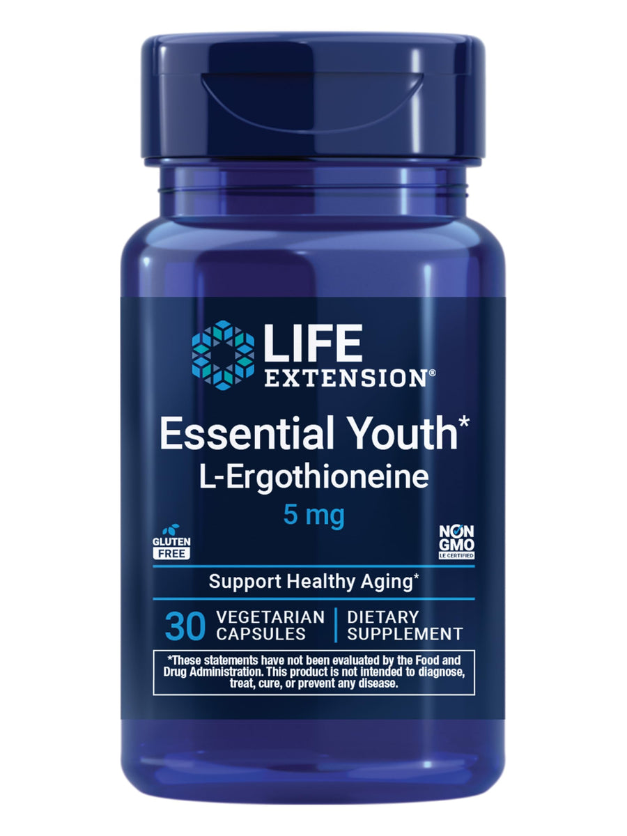 Life Extension Essential Youth L-Ergothioneine, 5 mg, 30 Count