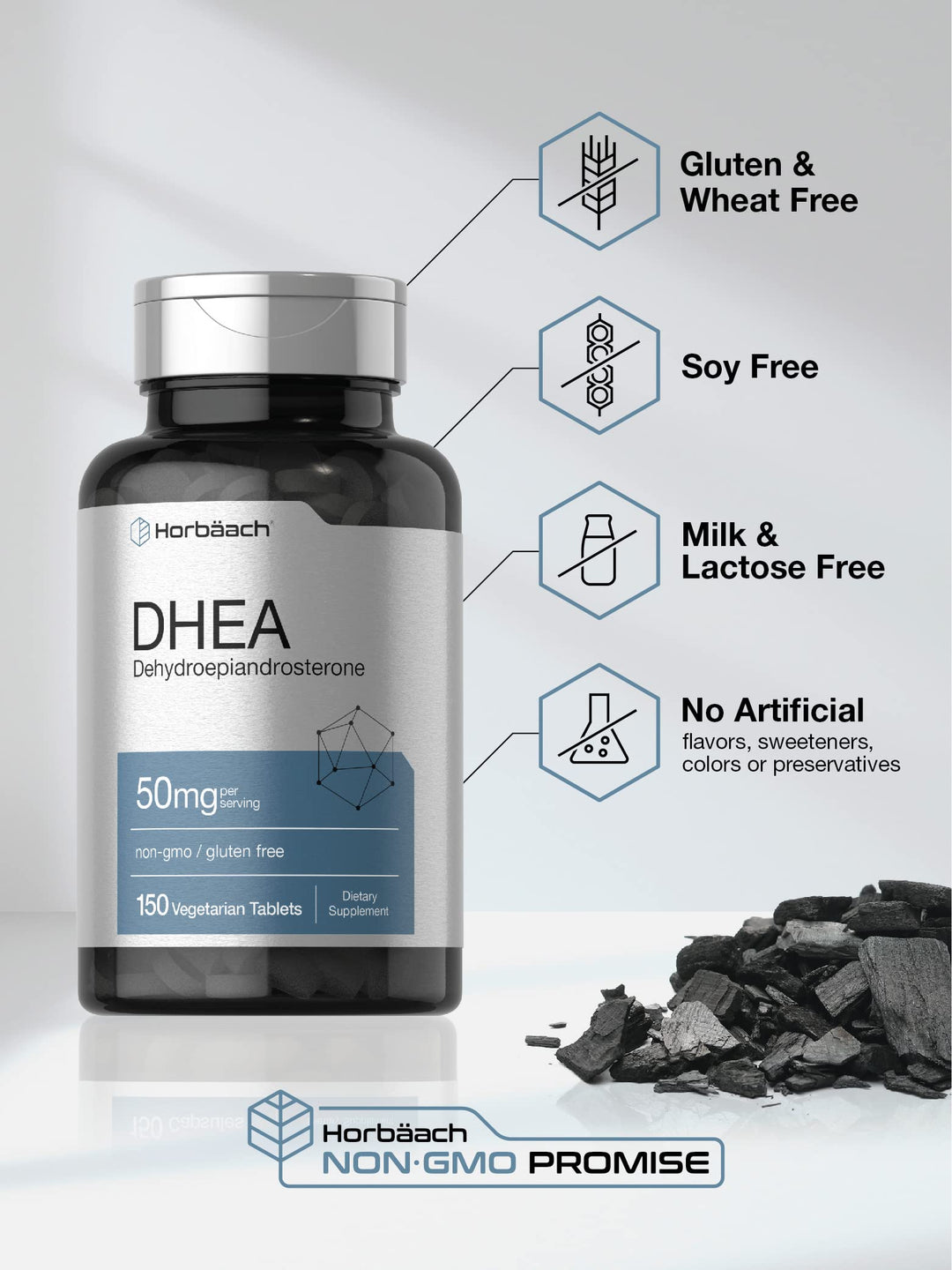 Horbäach DHEA 50 mg, 150 Count