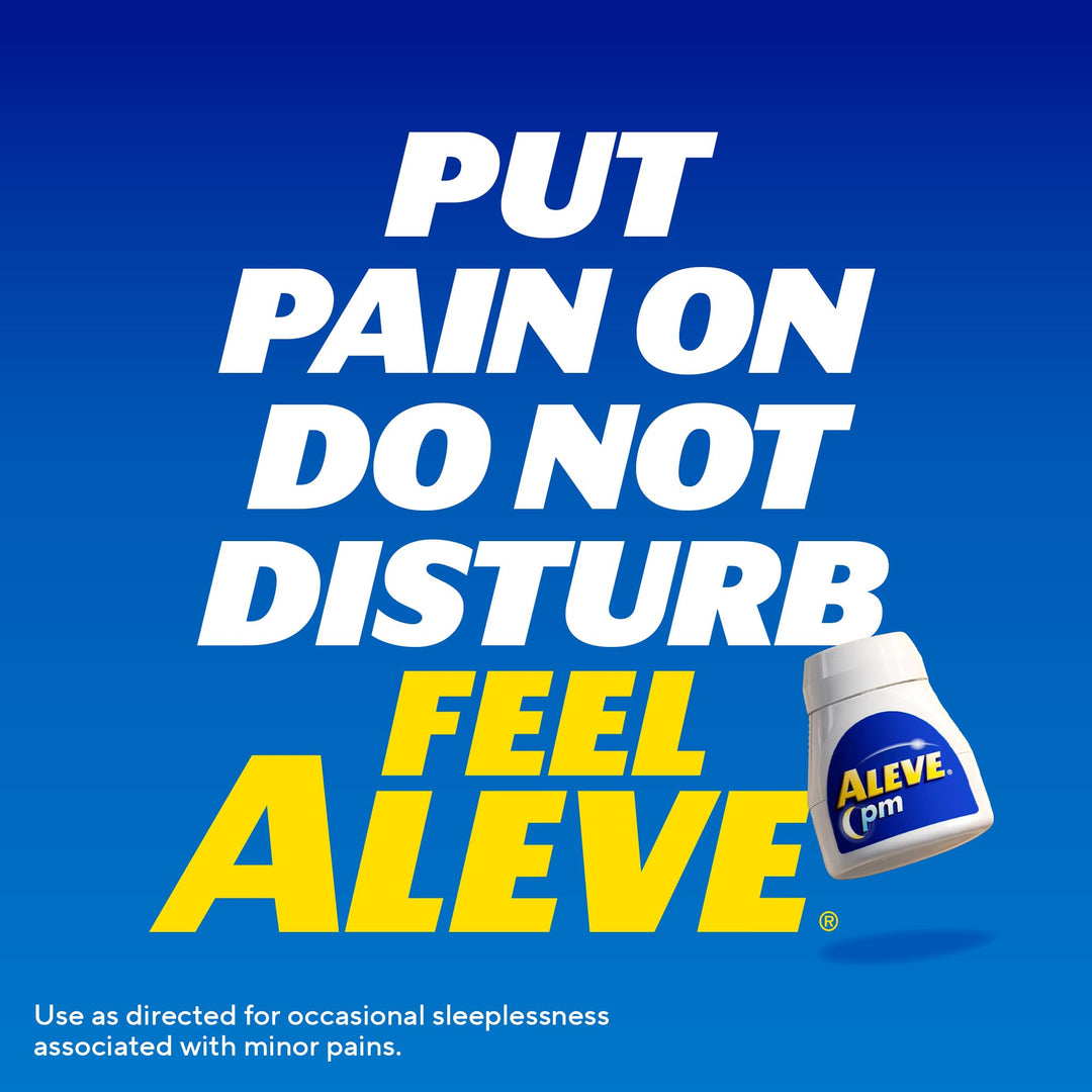 Aleve PM Sleep Aid Plus Pain Reliever Caplets, Nighttime, 120 Count