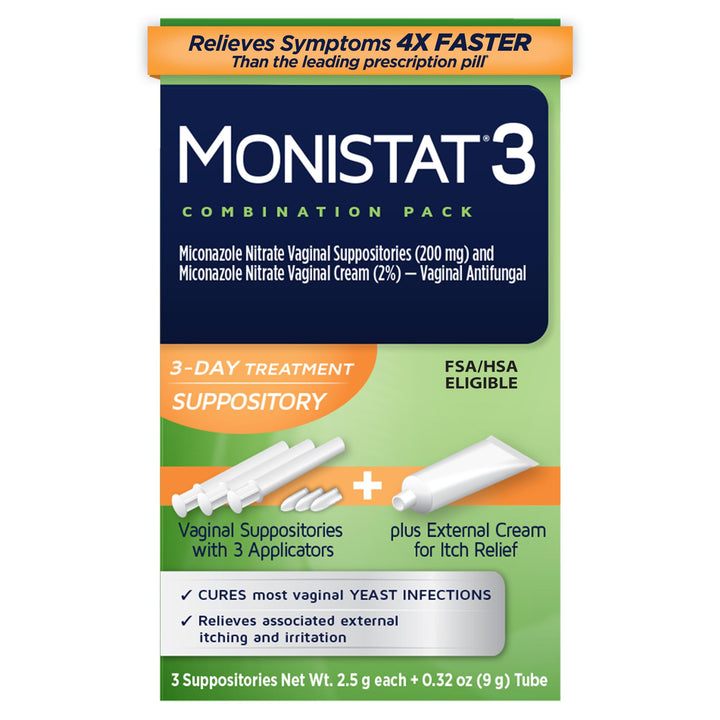 Monistat 3-Day Yeast Infection Treatment, 7 Count