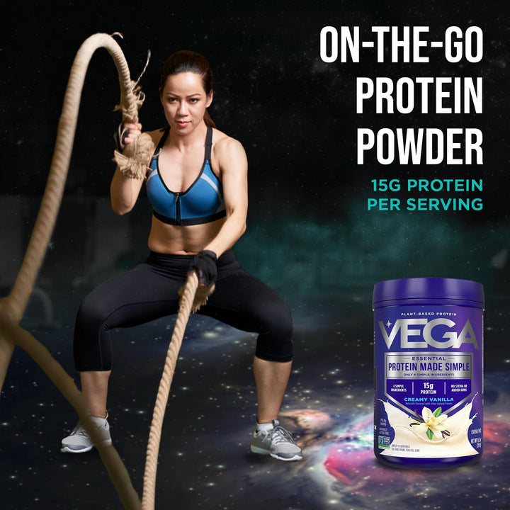 Vega Protein Made Simple Plant-Based Protein Powder, Vanilla, 9.2 oz