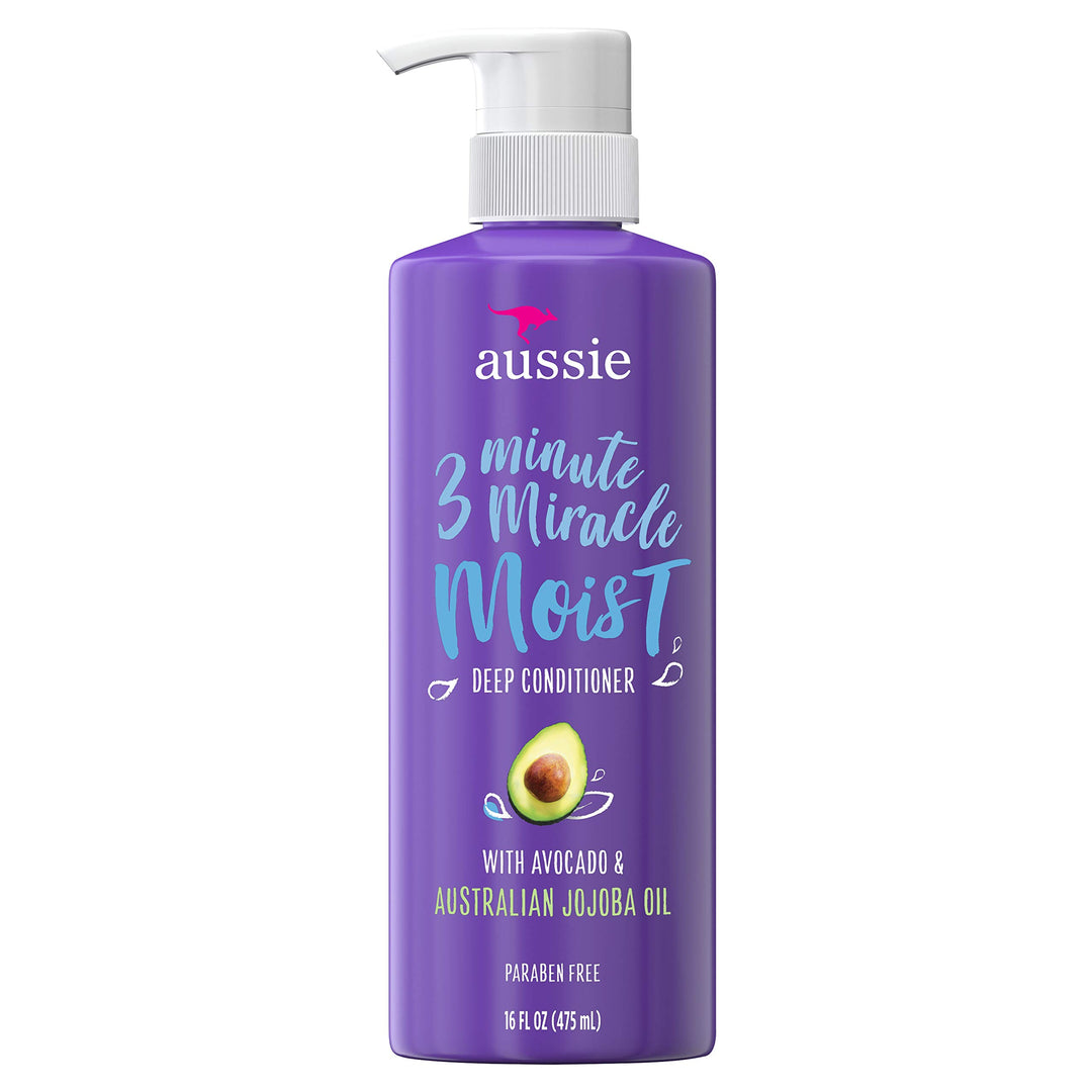 Aussie 3 Minute Miracle Moist Deep Conditioner Treatment, 16 fl oz