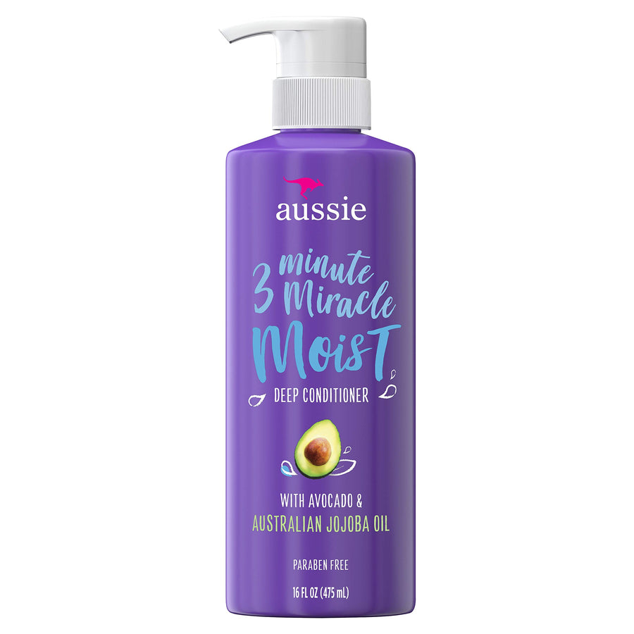 Aussie 3 Minute Miracle Moist Deep Conditioner Treatment, 16 fl oz